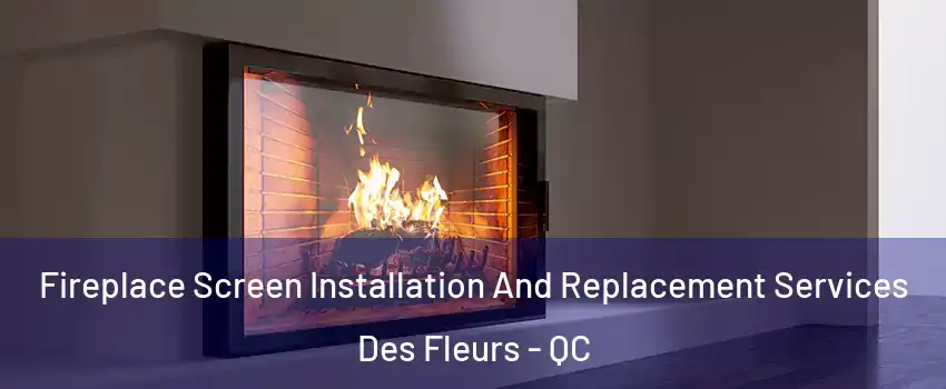 Fireplace Screen Installation And Replacement Services Des Fleurs - QC