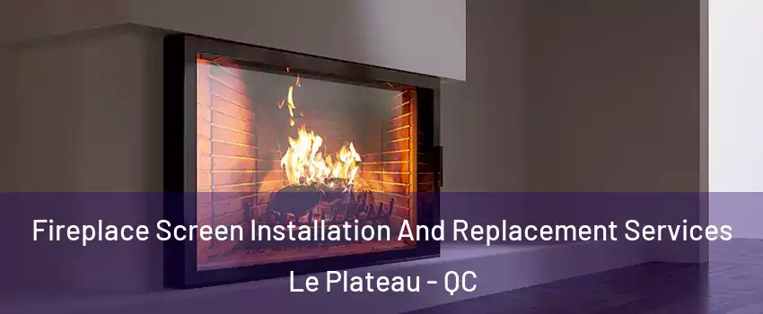 Fireplace Screen Installation And Replacement Services Le Plateau - QC