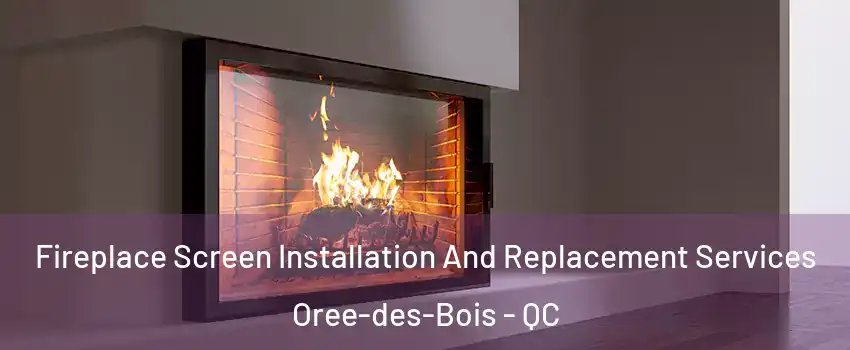 Fireplace Screen Installation And Replacement Services Oree-des-Bois - QC