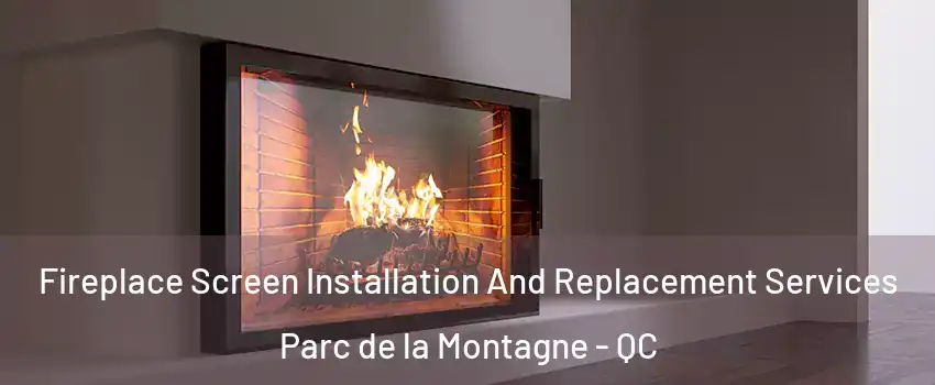 Fireplace Screen Installation And Replacement Services Parc de la Montagne - QC