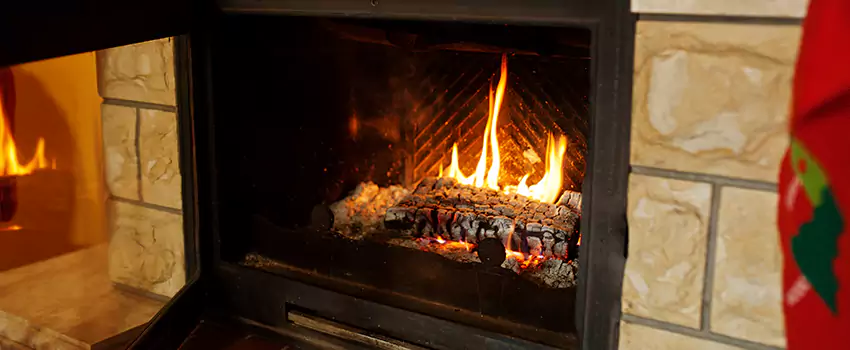 Commercial Prefabricated Fireplace Replacement in Parc-Champlain, Quebec