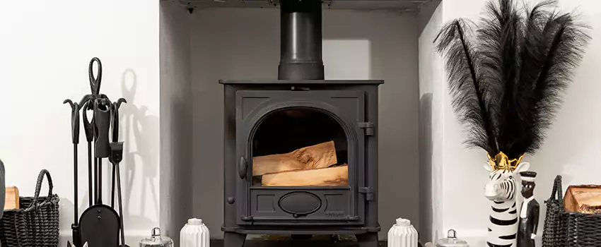 Thelin Hearth Products Providence Pellet Insert Fireplace Installation in Parc-Champlain, QC