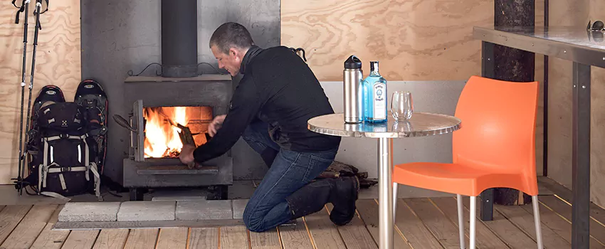 Open Hearth Wood Fireplace Installation in Hull, QC