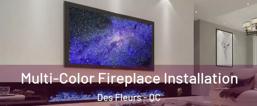  Multi-Color Fireplace Installation Des Fleurs - QC