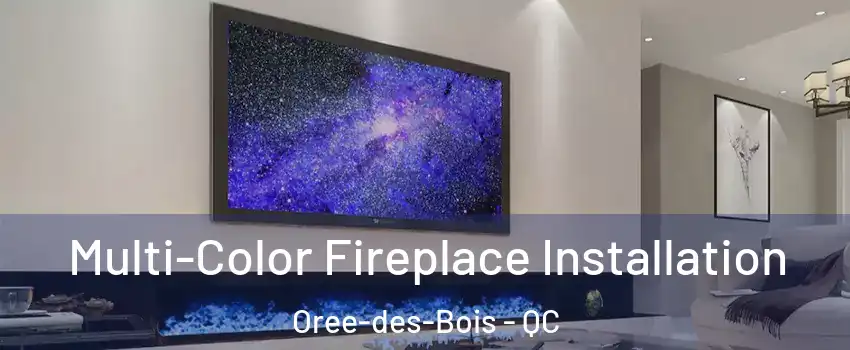 Multi-Color Fireplace Installation Oree-des-Bois - QC